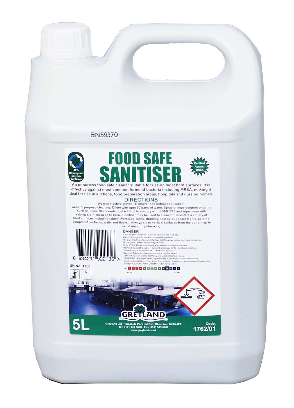 Foodsafe Sanitiser 2 x 5 Litre