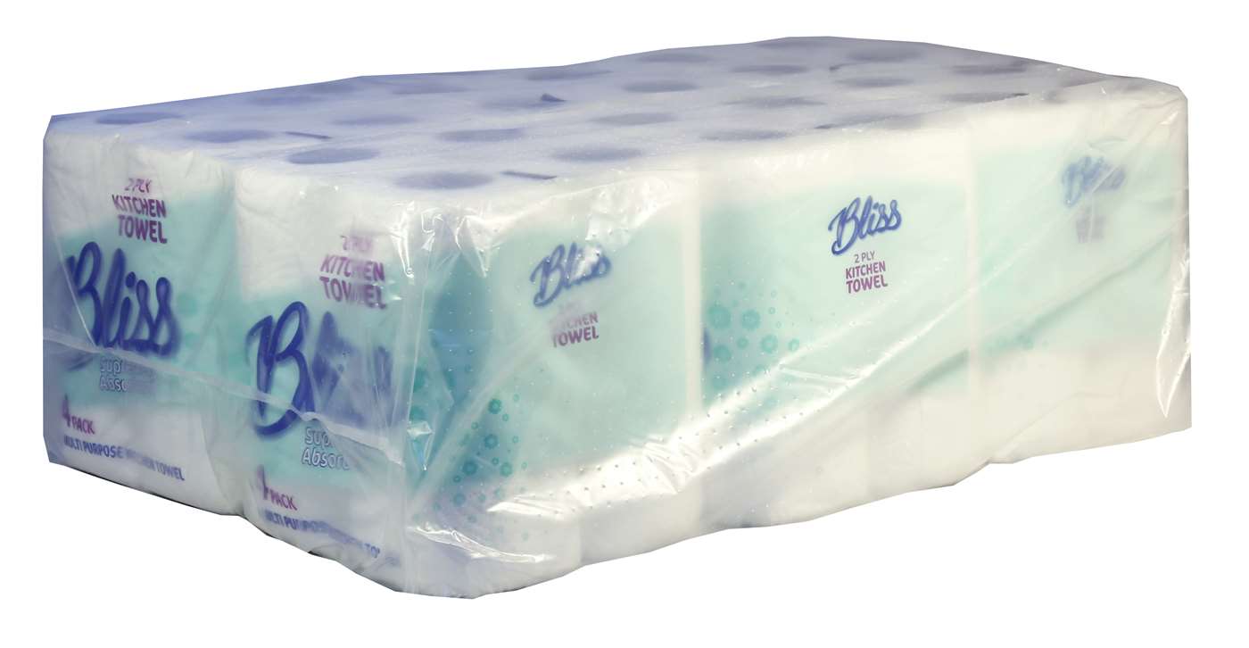 Bliss 2 ply 50 sheet Kitchen Rolls 6 packs of 4 rolls