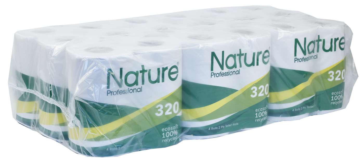 Nature Professional 2 Ply Toilet Rolls 320 Sheet