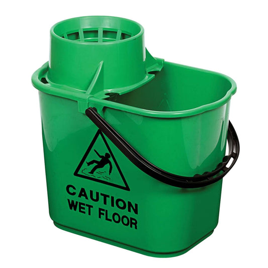 Green Mop Wringer Bucket 15 Litre