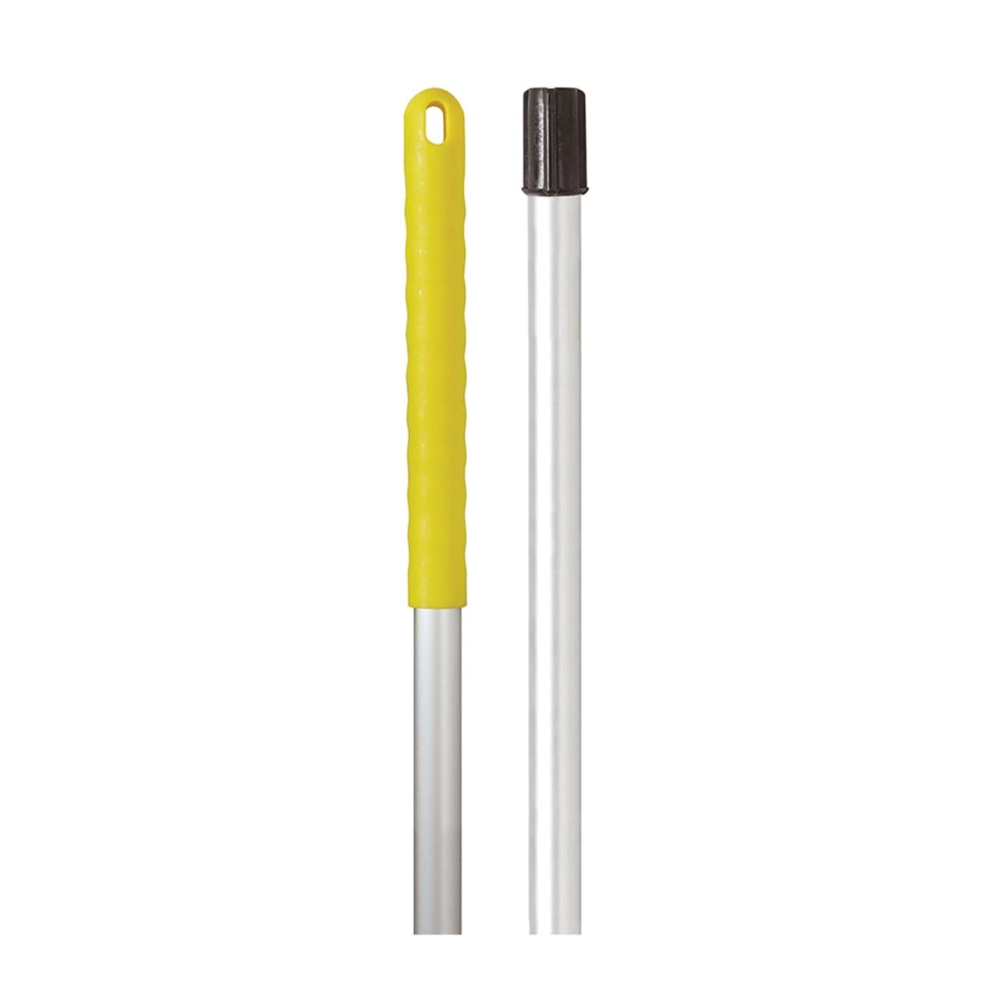 Yellow Aluminium Handle for Exel Mops With easy push fitting