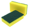 Foam Backed Scourers Heavy duty scourer on a foam back, 14cm x 8.5cm x 3cm (1 pack of 10)